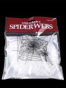 Halloween Decorations Artificial Spider Web Super Stretch Cobwebs With Fake Spiders Scary Party Scene Decor Horror House Props 20g /2000g - trắng - Xem 11