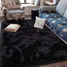 Soft Shaggy Rug For Bedroom Living Room 1.40m X 2.00m - Black - View 3
