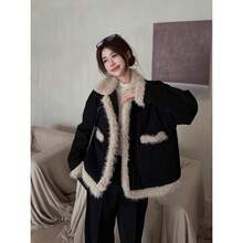 Women Outdoor Winter Coats - Black - View 1