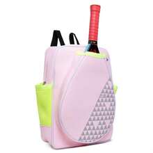 Mochila Raqueteira Beach Tennis Bolsa Raquete Tenis Grande - Rosa Bebê - Visão 1