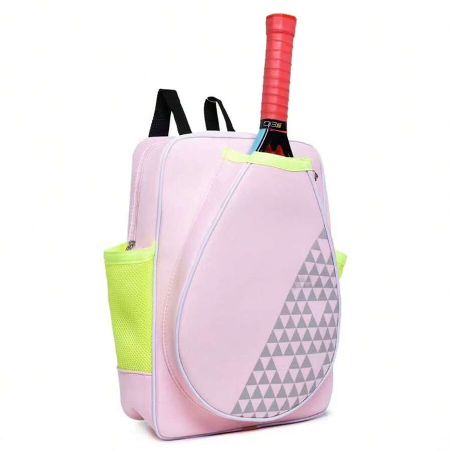 Mochila Raqueteira Beach Tennis Bolsa Raquete Tenis Grande - Rosa Bebê - Visão 1