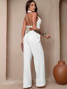 Women Two-Piece Outfits - 白色 - 查看 2