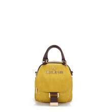 Mochila multifuncional NicoleLee de nylon con solapa, mochila urbana y moderna, resistente al agua, grande capacidad, compartimentos para laptop y accesorios, bolso versátil para mujer, estilo casual y elegante, ideal para viajes y trabajo. - Amarillo Mostaza - Ver 2