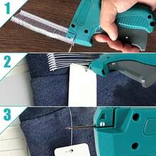 SPOWAY Pistola para Etiquetar Ropa Kit Pistola Etiquetado con 5 Agujas de Metal 1000 Púas Precio Ropa Pistola Etiquetadora Precios para Almacén de Supermercado Doméstico, Verde - 1 - Ver 5