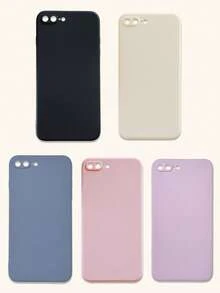 可爱简约纯色多巴胺色手机壳5件套，简约纯色手机壳，镜头保护壳，兼容和Galaxy手机，手机壳，Galaxy系列手机壳，兼容 17 Pro Max，保护套，可爱手机壳，11、13、14、15、16等手机型号，春季礼物，国际版，非国内版 - 彩色 - 查看 23