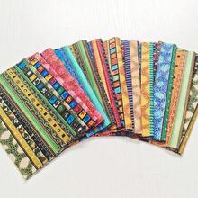 Fat Quarters Fabric Bundles, Colored Printing Fabrics Pattern Fabric Quilting Squares Handmade Patchwork Quarter Sheets Set For Sewing
