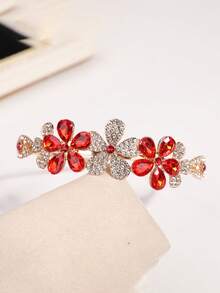 1pc Retro Bridal Tiara, Elegant Crystal Crown Headpiece, Suitable For Wedding Dress, Princess Birthday Party, Performance Costume Accessory, Coronas, Hair Garland, Bridesmaids Gifts