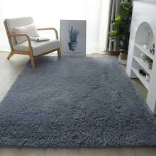 Soft Shaggy Rug For Bedroom Living Room 1.40m X 2.00m - Grey - View 3