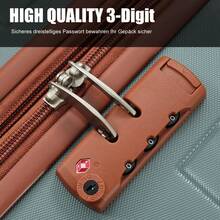 Flieks Trolley Set Suitcase Set (M, L, XL With Toiletry Bag), Rolling Suitcase Set 4 Wheels, (Set, 5 Pcs., Hard Shell Trolley Set), Luggage Set With School Bag, Cosmetic Bag Set Travel Suitcase