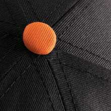 Beechfield Unisex 5 Panel Contrast Snapback Cap (Black/ Orange) - 100% Cotton - (RW4072) - Black - View 5