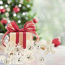 24pcs Christmas Advent Calendar Wooden Pendant 1-24 Numbers Countdown Wood Chips Xmas Tree Hanging Ornament New Year Gift Decor - Multicolor - View 8