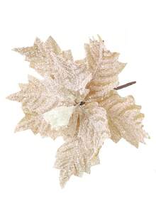 1 pièce Fleur de Noël avec flocons de neige 24 cm. Décorée avec des flocons de neige, décoration de sapin de Noël, fleur de fête durable pour l'extérieur/intérieur, convient pour la maison, le jardin, la terrasse, fleurs de Noël, décoration de jardin, affichage de fleurs vives, design de pétales complexe, le meilleur pour Noël