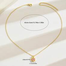 Collar con colgante de corazón de piedra lunar, cadena delgada minimalista para la clavícula, joyería de cuello con estilo lindo para el Día de San Valentín para mujeres