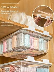 Organizador de ropa interior y calcetines - Transparente - Ver 3
