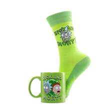 RICK AND MORTY Portal Mug And Sock Set (Green) - 100% Mixed - (PM11004) - Green - View 3