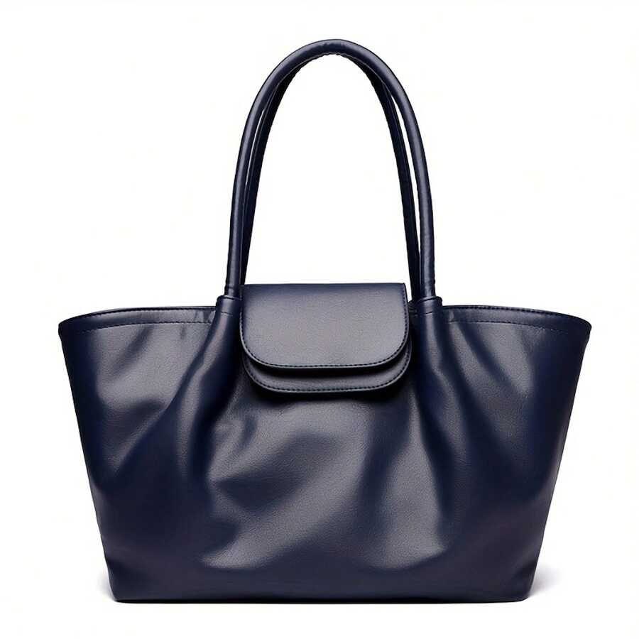 Piccola Borsa a Mano da Donna di Alta Gamma Elegante Borsa Tote in PU per Serate Fuori Shopping Casual Borsa a Mano di Grande Capacità Borsa a Spalla