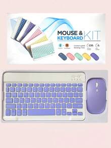 AKKHOO 鍵盤和鼠標套裝 - 紫色 - 查看 9