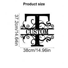 1 Fine Metal Art Logo - Personalized Last Name Logo, Name Design, Home Decoration With Custom Initials Thumbnail, Classic Style, Wall-Mounted Wall Art Decoration For Theme Parties, Perfect Heartfelt Gifts For Friends And Family, Customizable Wedding Gifts., Valentine Day, Valentine Day Decor Ornamental Exquisite, High-Quality Custom, Personalized, Unique Ideal Gifts For Her Pets ,Forever Love - Multicolor - View 40