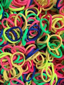 50pcs Canned Hair Accessories 4cm/1.57in Basic Multi-Color High Elasticity Hair Free Random Mixed Color Rubber Band Hair Accessories For Women, Fashionable And Versatile, High-End And Elegant Temperament, Simple And Minimalist Wind Hair Rope Bathroom Hair Accessories Suitable For Daily Outings, Leisure Parties, Commuting, Beach Vacations, Washing, Makeup, Tying Hair, Makeup, Matching Clothes, Headwear Accessories ,Ponytail Holders ,Hair Elastics ,Hair Rubber Bands ,Scrunchies