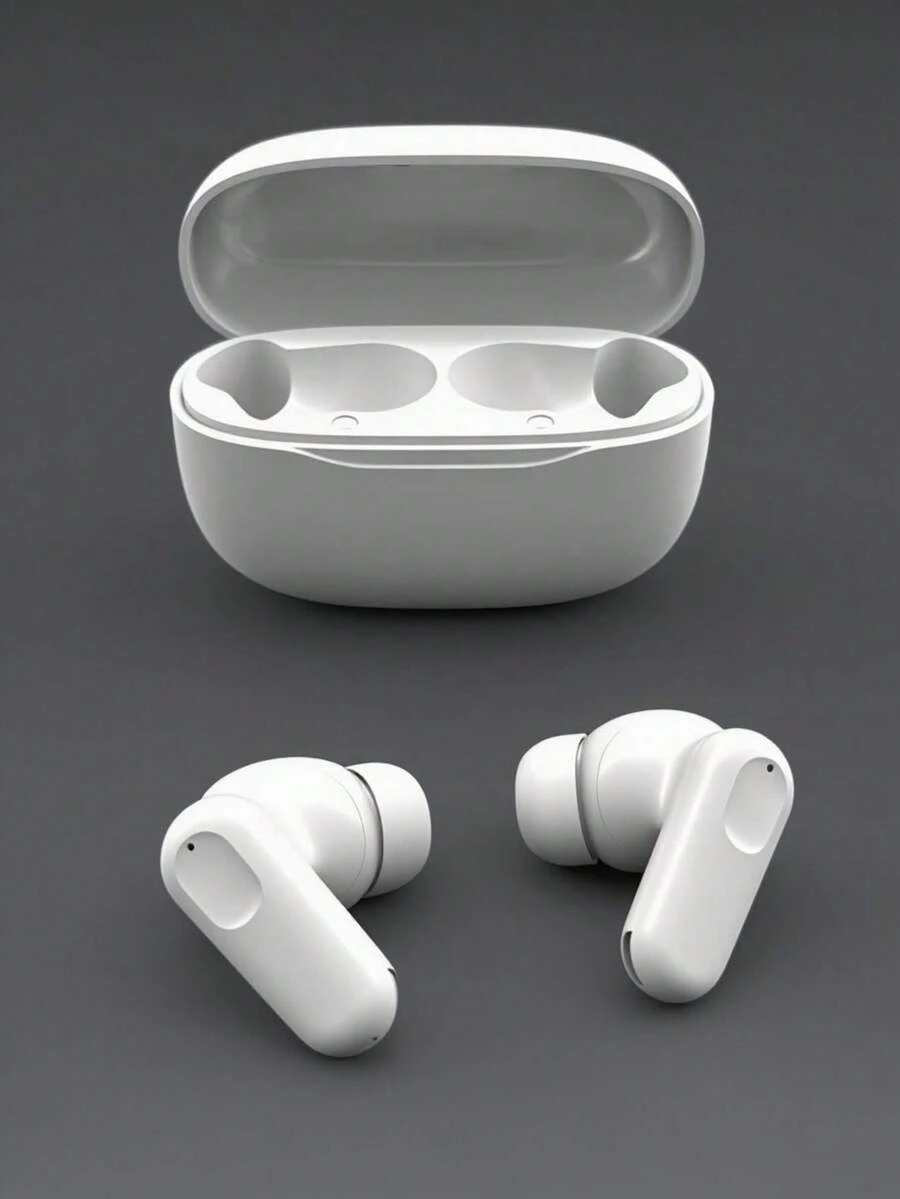 TWS True Wireless Earbuds, Bluetooth Headphones With Microphone, Semi-In-Ear Comfortable Design, Clear Calling, Up To 20 Hours Battery Life, Suitable For Commuting/Students, Charging Case, Compatible With IOS And Android