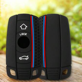 Nytt silikon bilnyckelfodral för BMW E60 E61 E70 E81 E87 E90 E91 E92 X1 X5 X3 1 3 5 6-serien Z4 skyddsskal tillbehör