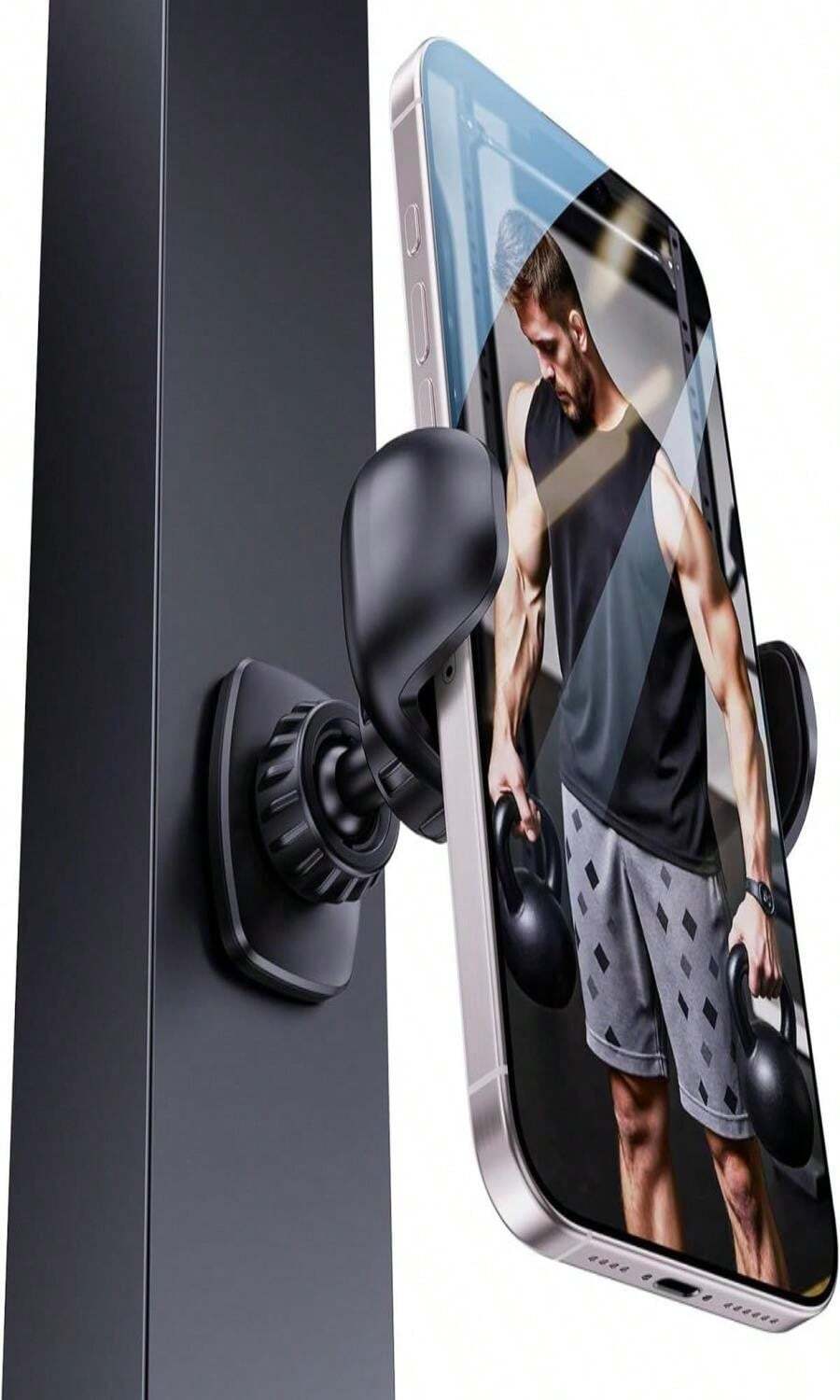 EZTOMUXE Magnetic Phone Holder Mount For Gym Attach To Metal Surface ...