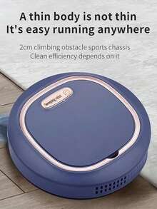 Robot Aspirador Barredora Robot Aspirador Limpiador Automático de Mopa de Piso Barredora 3 EN 1 Limpiador de polvo inteligente con aspiradora, Robot Barredora, Robot Aspirador Automático, Barrido, Fregona y Aspiradora, Robot de Barrido Recargable Robot Aspirador Inteligente Multifuncional Máquina de limpieza de eliminación de polvo y ácaros eficiente de barrido recargable,  Máquina barredora de limpieza para el hogar seco húmedo de doble uso para oficina en casa - azul - Ver 7