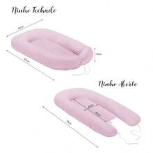 Baby Magic Island Kit Protetores Berço+ Ninho Bebê Casulo Menina Jardim Floral-7 peças