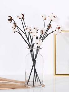 3/6pcs Artificial Stems, Flower Bolls, 23.6 Inch Branch, Floral Plant Stick For Farmhouse Decor, Vase Fillers, Flowers, Rustic Sprigs For Vase Fillers, Floral Arrangements And Farmhouse Fall Decorations And DIY Crafts Christmas Decorations