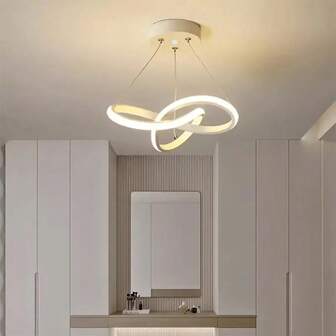 Einfache LED-Pendelleuchte, Wohndekoration, moderne Pendelleuchte, trichrome Beleuchtung, Aluminium-Pendelleuchte, Dekoration für Wohnzimmer, Küchen-Insel, Schlafzimmer, Innenbeleuchtung, Flur, Esszimmer, Balkon, Treppenhaus, Hängeleuchte, Luxuswohndekoration mit drei Lichtfarben, Aluminium-Pendelleuchte für Hotel-Bar-Dekoration, minimalistische Pendelleuchte mit Dimmer und Atmosphäre