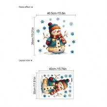 1PC Removable PVC Wall Decals – [3D Three-Dimensional Wall-Breaking Santa Claus Wall Stickers, Christmas Snowman Decorations, Christmas Reindeer Pulling A Sleigh]Self-Adhesive Waterproof Wall Stickers For Home Decor, Room Decor, Wall Decor, And Kitchen – Easy To Apply, Ideal For Living Room, Bedroom, Or Office Christmas Decorations Christmas Decorations Home