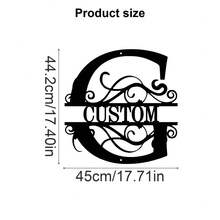 1 Fine Metal Art Logo - Personalized Last Name Logo, Name Design, Home Decoration With Custom Initials Thumbnail, Classic Style, Wall-Mounted Wall Art Decoration For Theme Parties, Perfect Heartfelt Gifts For Friends And Family, Customizable Wedding Gifts., Valentine Day, Valentine Day Decor Ornamental Exquisite, High-Quality Custom, Personalized, Unique Ideal Gifts For Her Pets ,Forever Love - Multicolor - View 102
