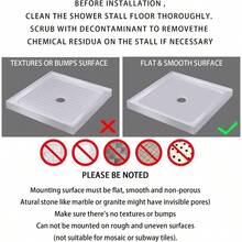 Shower Bathtub Non Slip, 21x21 Inch, Soft Square Bath Tub With Suction Cups And Drain Holes, Stall Floor Mats Bathroom, Washable, Bathroom Accessories, Gray