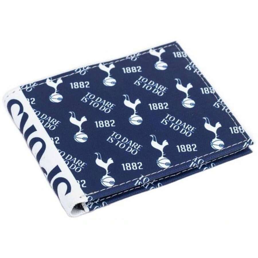 Tottenham Hotspur FC Bi-Fold Wallet (Blue/White) - 100% Mixed - (BS4713) - Dusty Blue - View 1