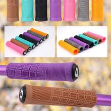 1 par de puños de silicona para manillar de bicicleta de montaña, puños suaves y antichoque para bicicleta BMX, piezas y accesorios de ciclismo