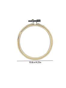 1. 100% Natural Bamboo Embroidery Hoop, Adjustable Bamboo Embroidery Rings For Cross Stitch And Fabric Arts, DIY Craft Tool, Embroidery Frame, Hand Sewing Tool, 10cm/15cm/20cm/25cm/30cm - Apricot - View 11