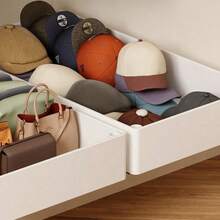 Organizer per cassetti da cucina a 2 livelli, contenitore per piccoli oggetti di grande capacità a strato singolo, organizer per armadietti in metallo estraibile, contenitori per cucina e soggiorno, organizer e contenitore per la casa, senza fori, bianco