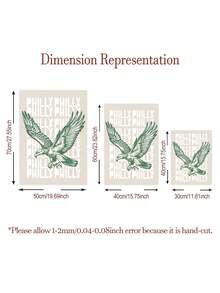 1 Stück Adler Leinwand Wandkunst Poster Vogelkunst Drucke See Adler Poster Philly Wandkunst Tiere Wandkunstwerke Wandbilder Vintage Wanddrucke Wohnzimmer Wanddekoration Ohne Rahmen