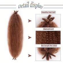 Colorful Synthetic Fuzzy Caterpillar Hair Extensions, Fashion Braids - Multicolor - View 5