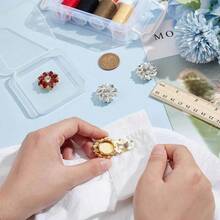 1pc Button Covers Cufflinks For Men Women,Button Cover For Shirt Tuxedo,Copper Base Black Rhinestone Flower,Decorative Buttons For Crafts,Shell Button Covers Fancy Accessories For Business Daily Party Wedding Gifts