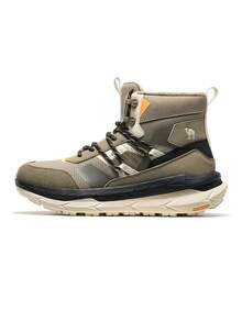 CAMEL CROWN Zapatillas informales de color camello, cálidas, de alta, transpirables, ligeras y con suela gruesa para el otoño - Marrón oliva - Ver 2