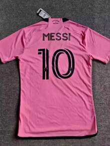 2425 Miami MESSI-10 Football Uniform - Màu Hồng baby - Xem 7