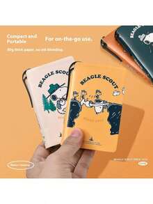 SNOOPY 1 件 Isar Co 品牌限量版 Pocket Bunman 荒野露营笔插便携备忘录手册可爱卡通圣诞节 - 彩色 - 查看 2