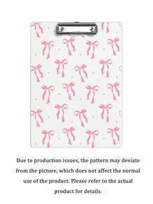 Personalized Teacher'S Gifts, Bow Pattern Folder,Teacher Clipboard,Pink Clipboard,Pink Bow Element, Bow Design ,Teacher Office Gift, Cute Stationery , Women Coworker Or Back To School Supplies,Teacher Graduation Gift, Back To School,School Supplies,Teachers Day Gift,Back To School Gift, Perfect Gift For Teachers,Cute Hanging Writing Board, Office Supplies