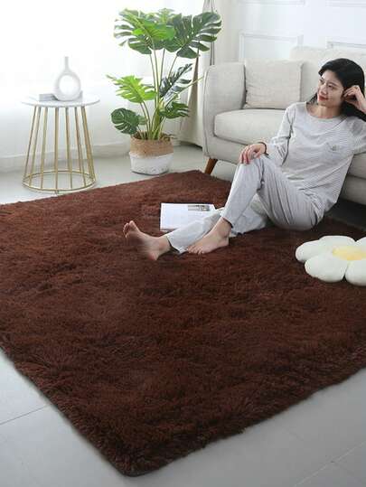 Alfombra de felpa, moderna, suave, agradable para la piel, fácil de limpiar, se puede utilizar en dormitorios y salas de estar para hacer que su hogar sea más hermoso.