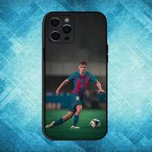 Football B-Barcelona P-Pedri 8 Phone Case Covercompatible With 17,16,15,14,13,12,11 Plus,Pro Max Soft Black Cover,Covercompatible With  17 Case,  17 Pro Case,  17 Pro Max Case - z1 - Xem 7