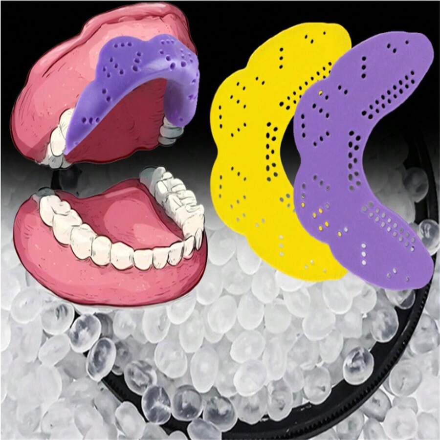 3D 橄榄球护齿，舒适透气牙齿保护 - 2.0 毫米薄 - 彩色 - 查看 1
