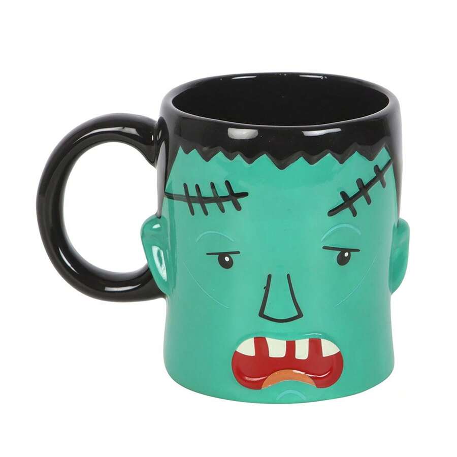 Something Different Head 450ml Mug (Black/Green) - 100% Mixed - (SD9979) - Black - View 1