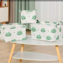 Large Capacity Foldable Canvas Storage Basket With Handle, Waterproof And Lightweight, Suitable For Home, Room, Toys, Dorm, Kitchen, Pet, Office, Closet Organizer, Also Great For Christmas, Thanksgiving, New Year, Valentine's Day Gifts