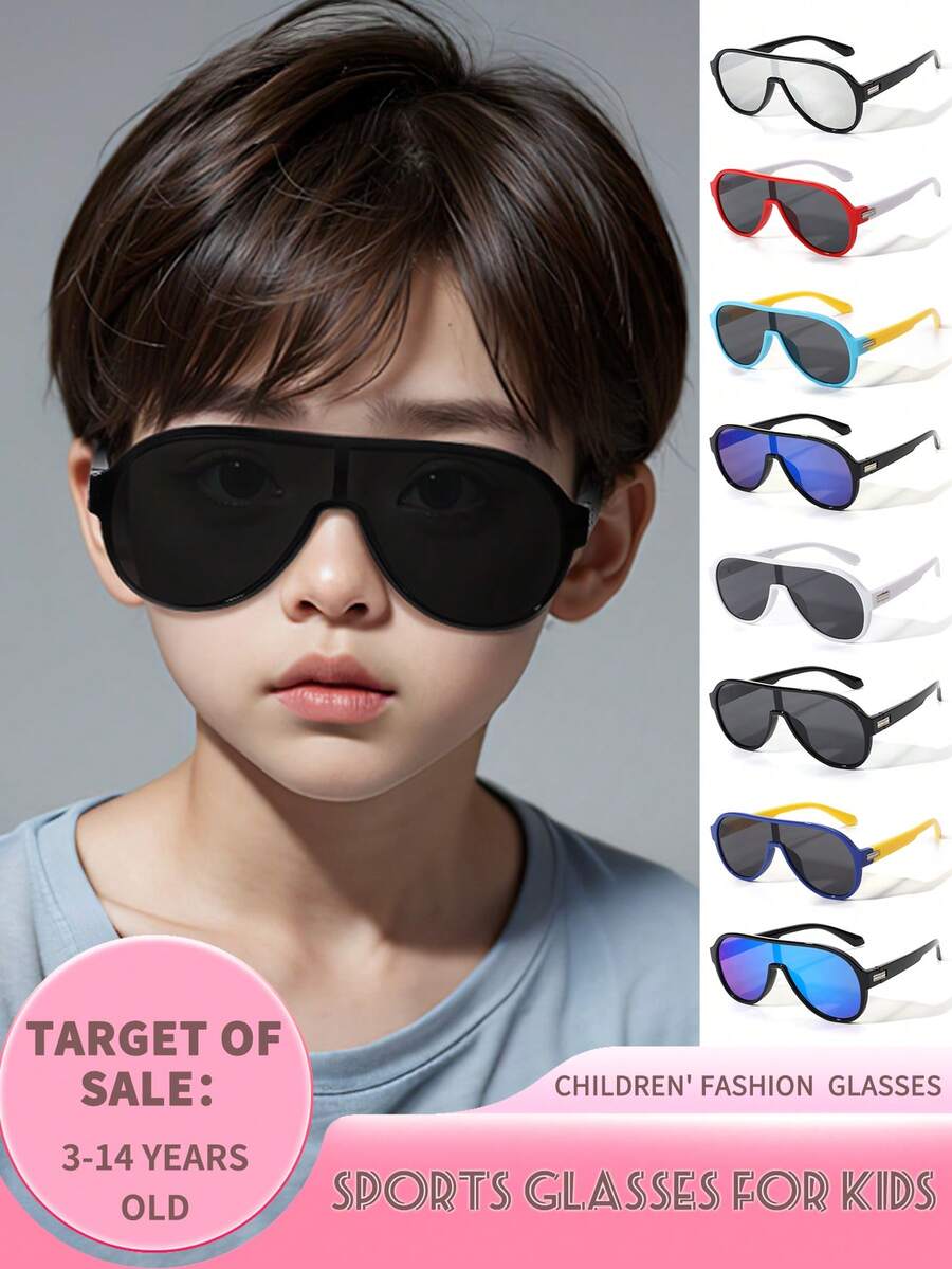 1pc Children's Fashionable Eyeglasses Set, Retro Y2K Novelty Decorative Glasses, Suitable For Boys And Girls Daily Matching, Graduation/Back To School/Valentine's Day Gift